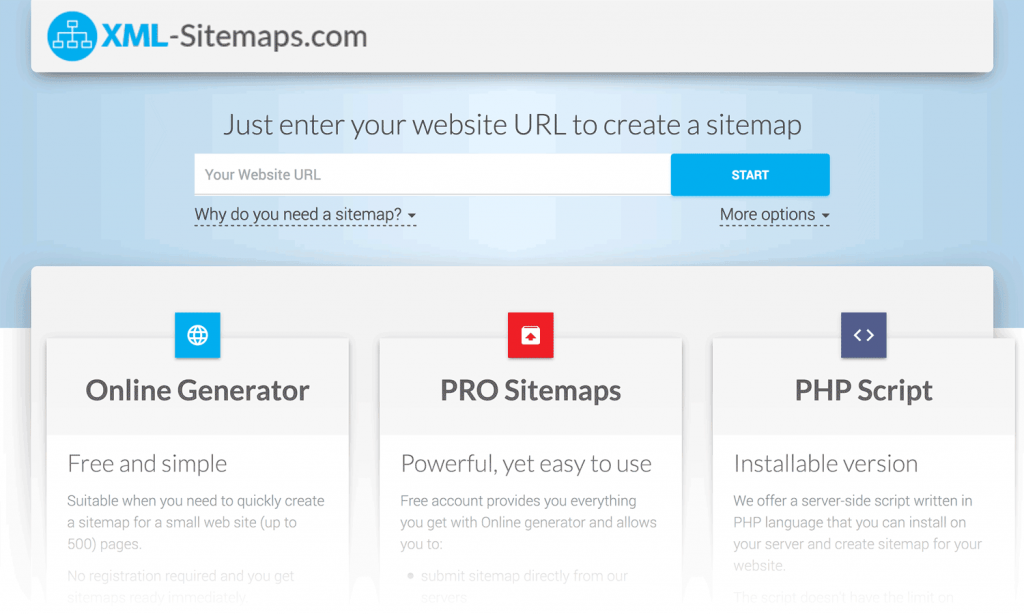 سایت XML-Sitemaps.com