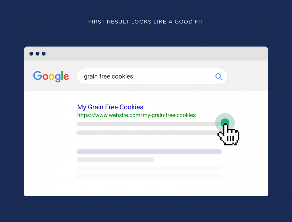 جستجوی عبارت grain free cookies در serps